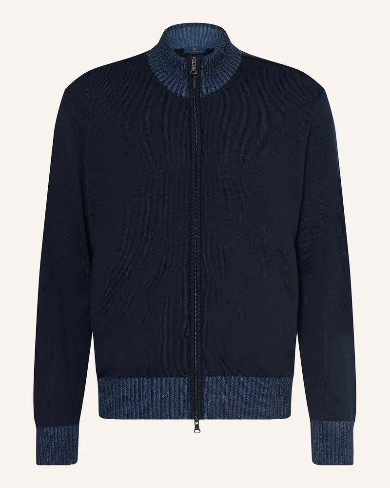 Paul & Shark Strickjacke Dunkelblau