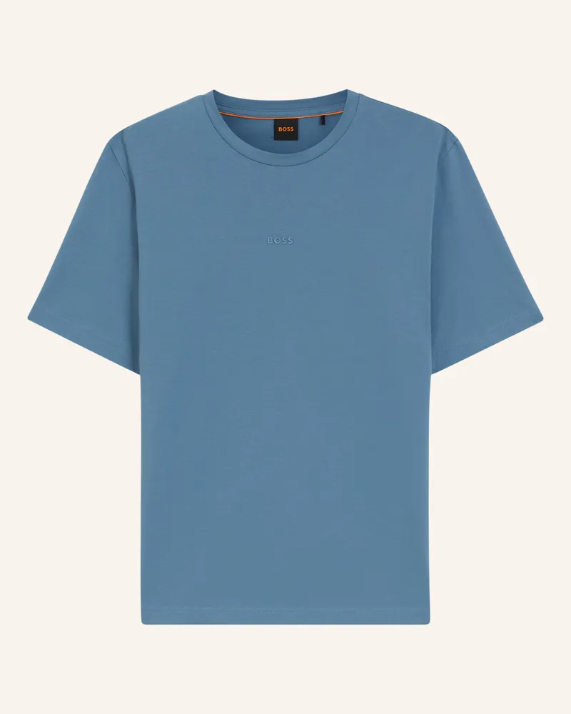HUGO BOSS T-Shirt Tchup_Z Relaxed Fit blau Hellblau