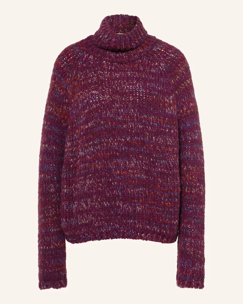 Smith & Soul Rollkragenpullover lila Dunkelrot