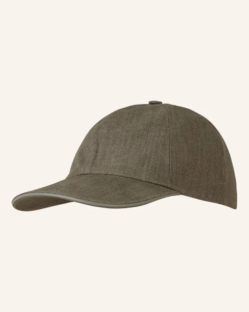 Eton Leinen-Cap Beige