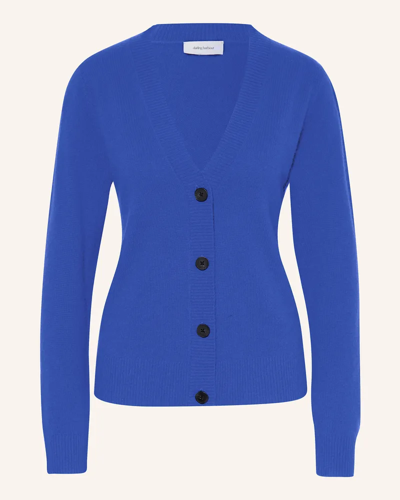 Darling Harbour Strickjacke Aus Cashmere blau Royal