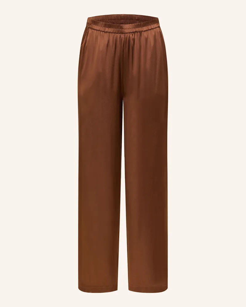 Darling Harbour Schlafhose Aus Seide braun Nougat