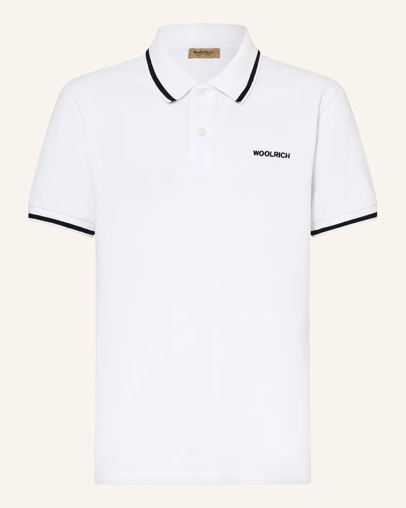 Woolrich Piqué-Poloshirt MONTEREY Weiss
