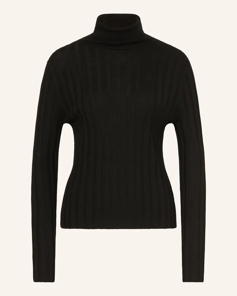 ALLUDE Rollkragenpullover schwarz Schwarz