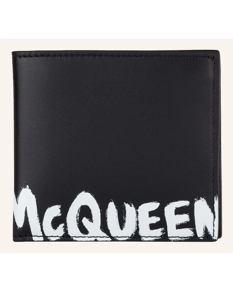 Alexander McQueen Kartenetui Schwarz