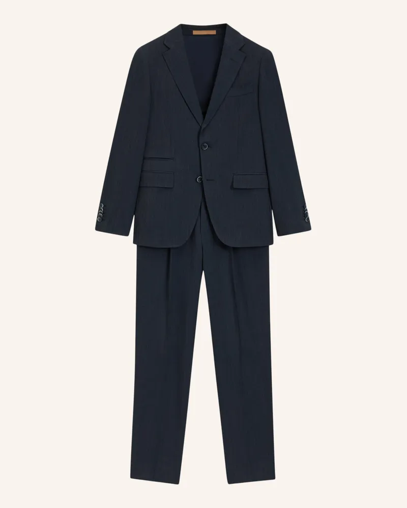 HUGO BOSS Business Anzug L-HESTON2PCSLP-FP253 Slim Fit Dunkelblau