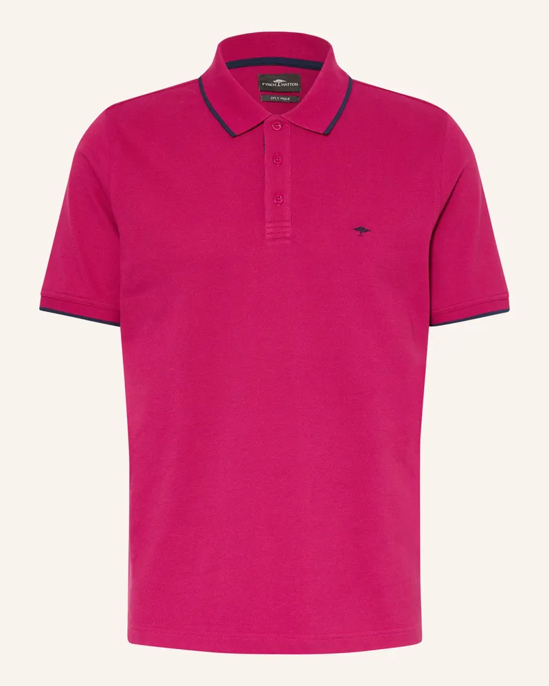 Fynch-Hatton Picqué-Poloshirt Regular Fit rot Fuchsia