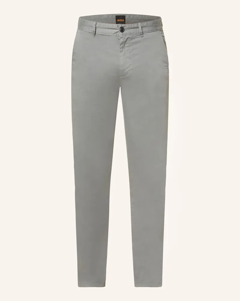 HUGO BOSS Chino CHINO Slim Fit Grau