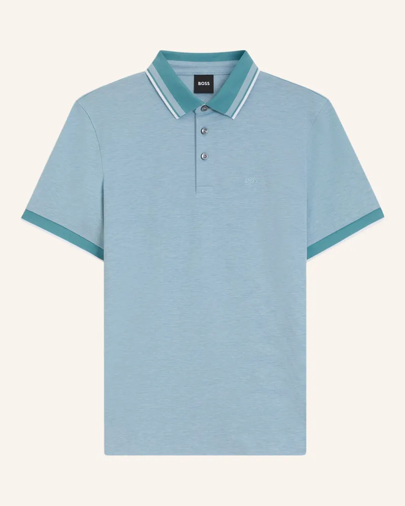 HUGO BOSS Poloshirt H-PROUT 141 Regular Fit Hellblau