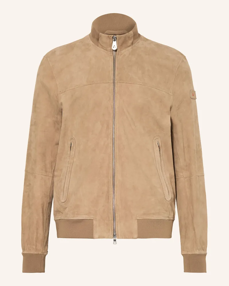Peuterey Lederjacke Sands beige Cognac