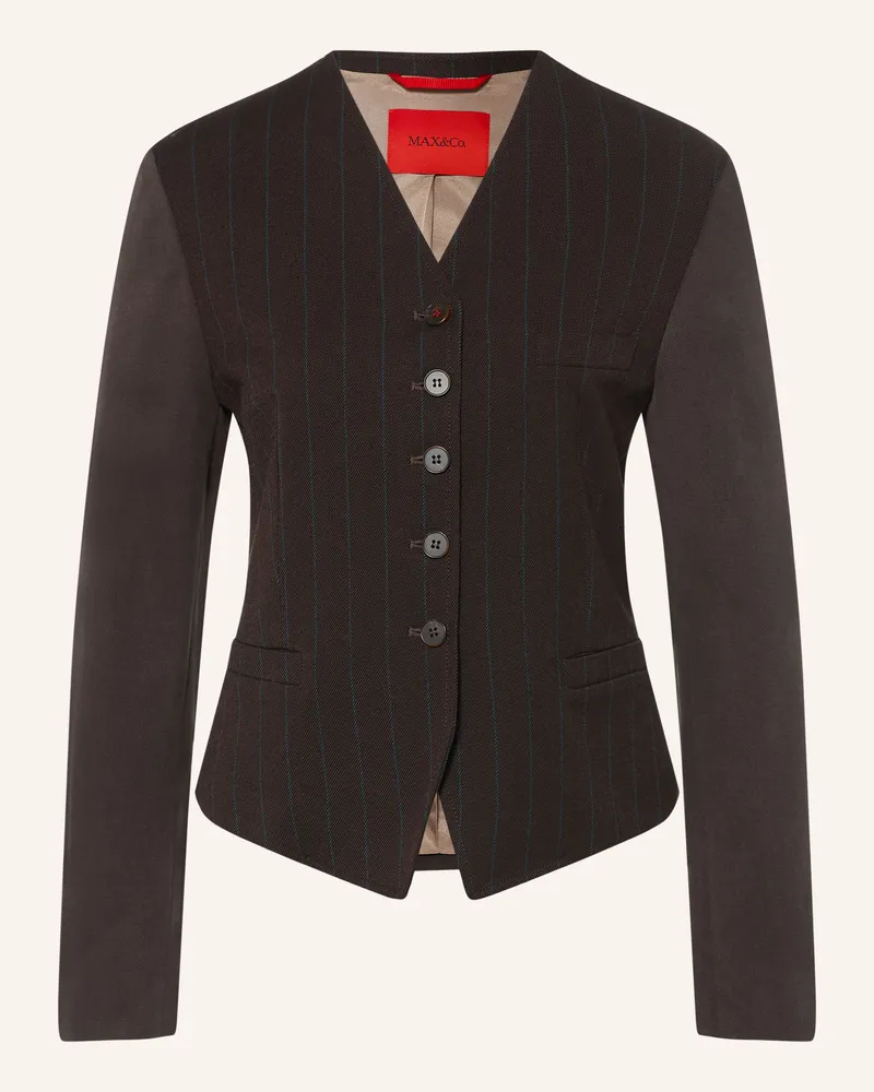 MAX&Co. Blazer Pioppo braun Dunkelgrau