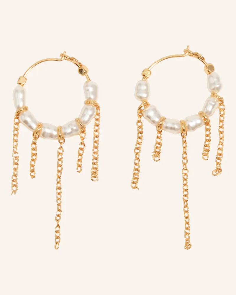 BIMBA Y LOLA Creolen weiss Weiss