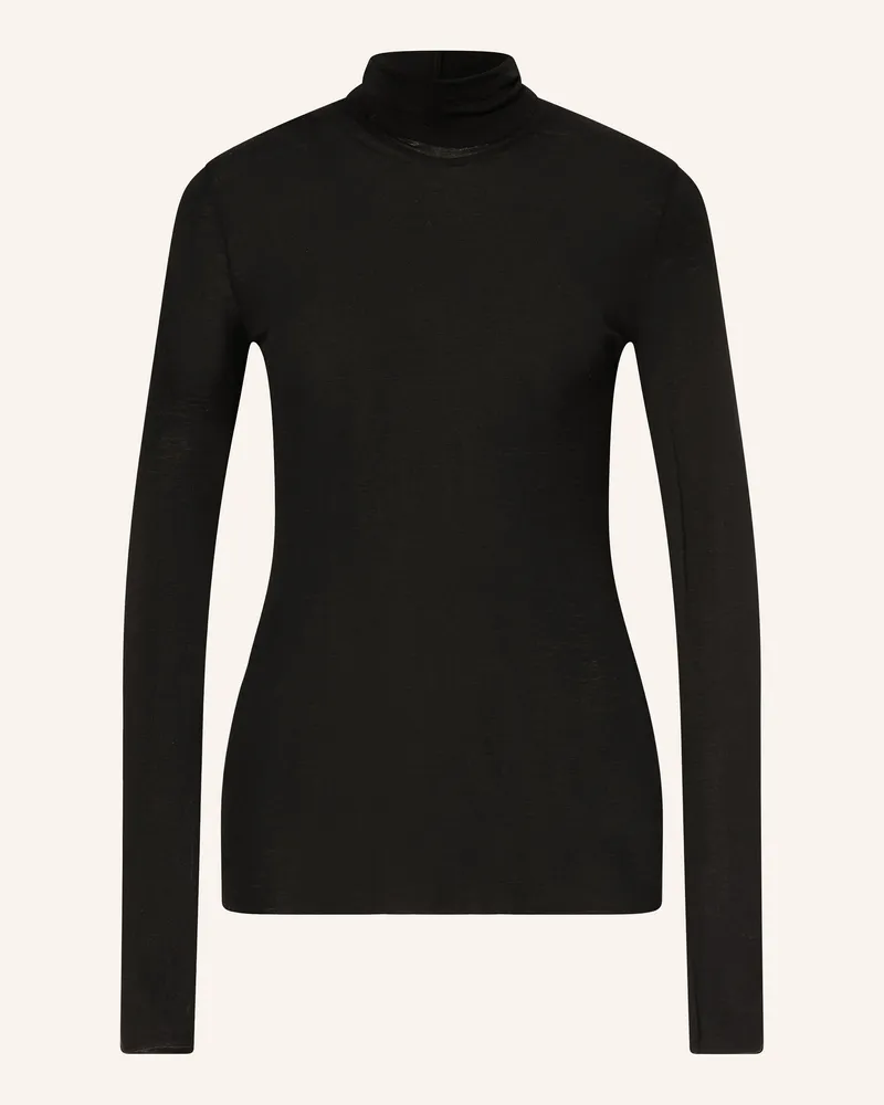 Arket Rollkragenshirt Schwarz