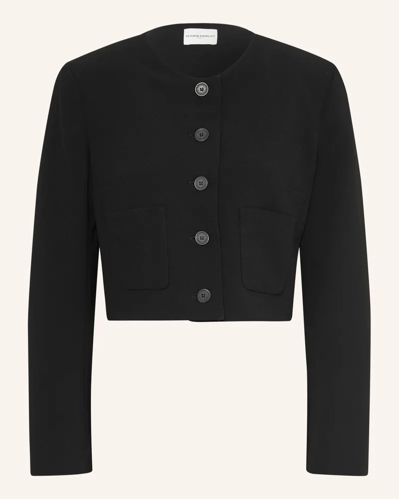 Claudie Pierlot Kastenjacke schwarz Schwarz