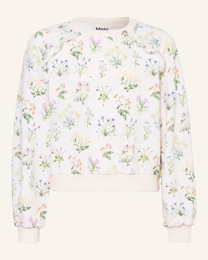 Molo Sweatshirt Mabel Mit Volants weiss Creme