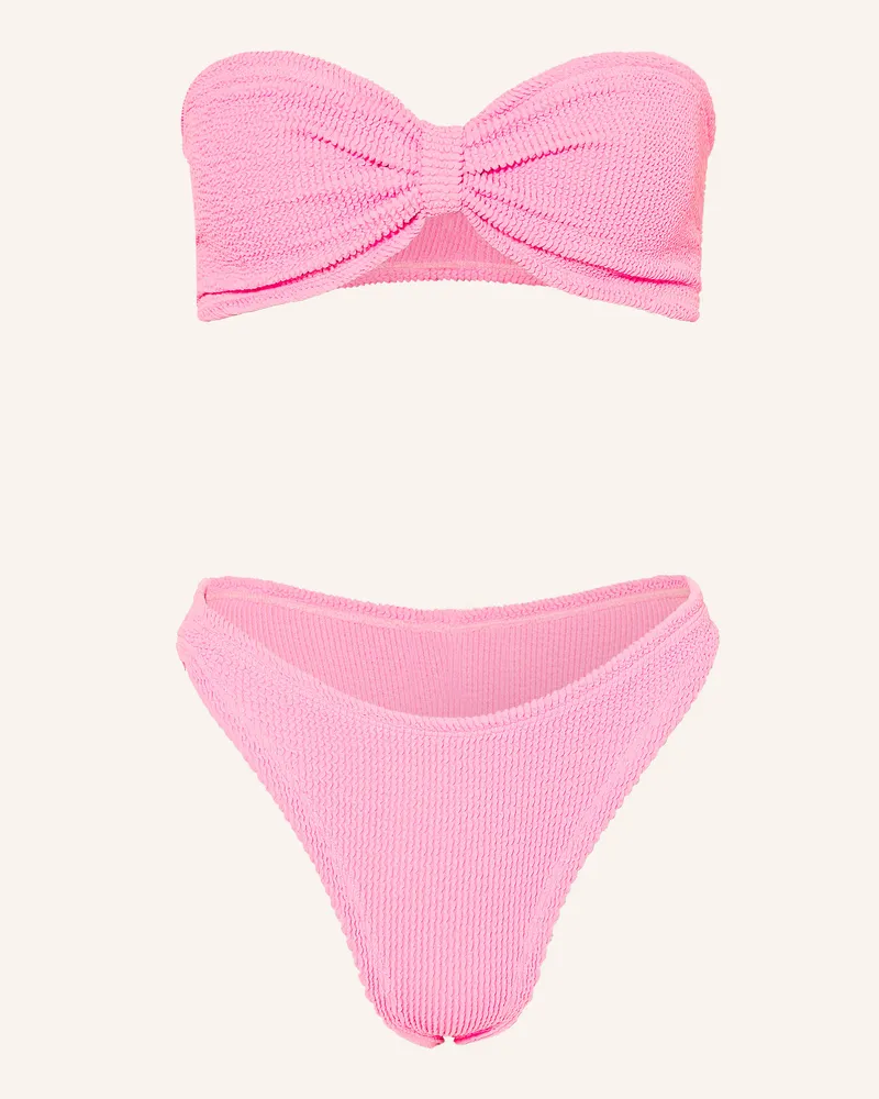 Hunza G Bandeau-Bikini Jean pink Rosa