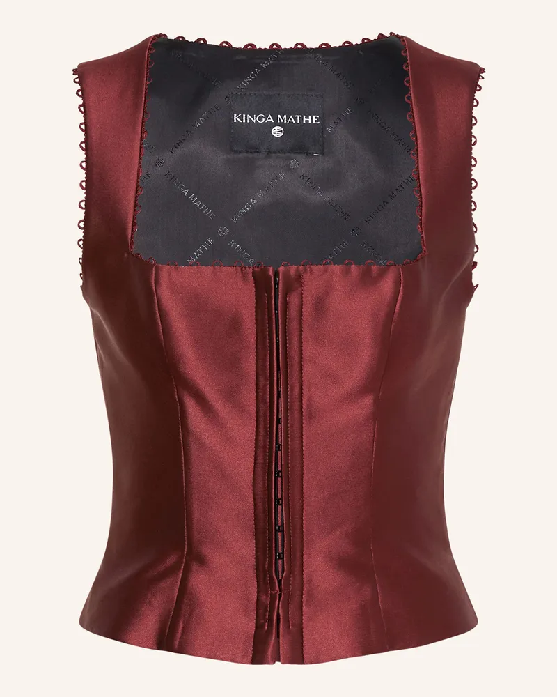KINGA MATHE Trachtenmieder Füsun rot Dunkelrot