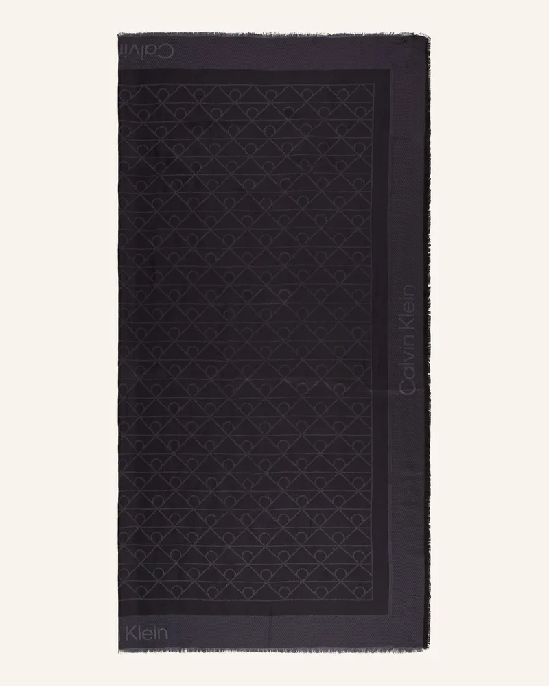 Calvin Klein Tuch schwarz Grau