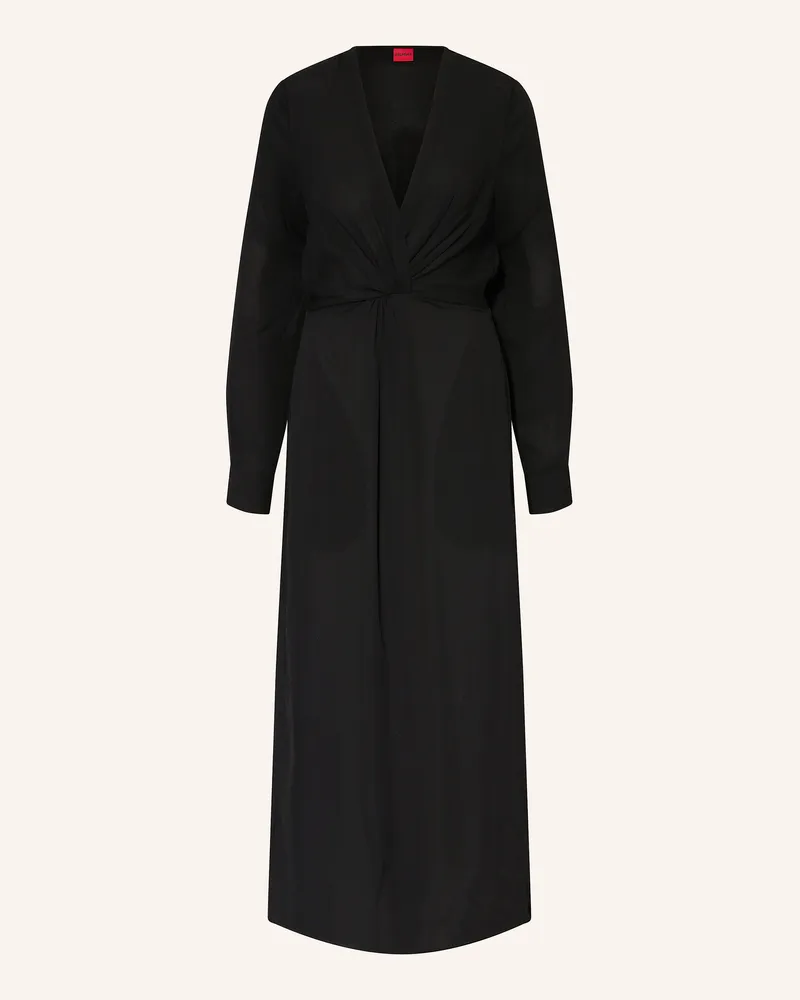 HUGO BOSS Kleid Koventi schwarz Schwarz