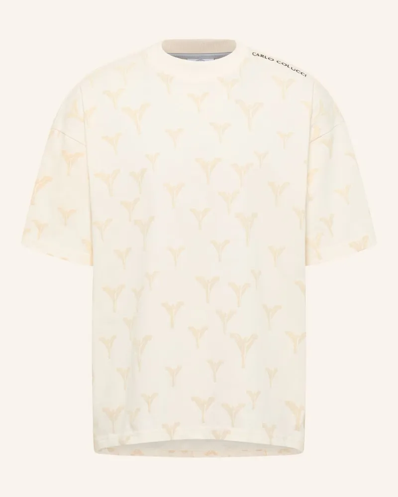 Carlo Colucci Logo T-Shirt - Clean Capsule Fasan weiss Weiss