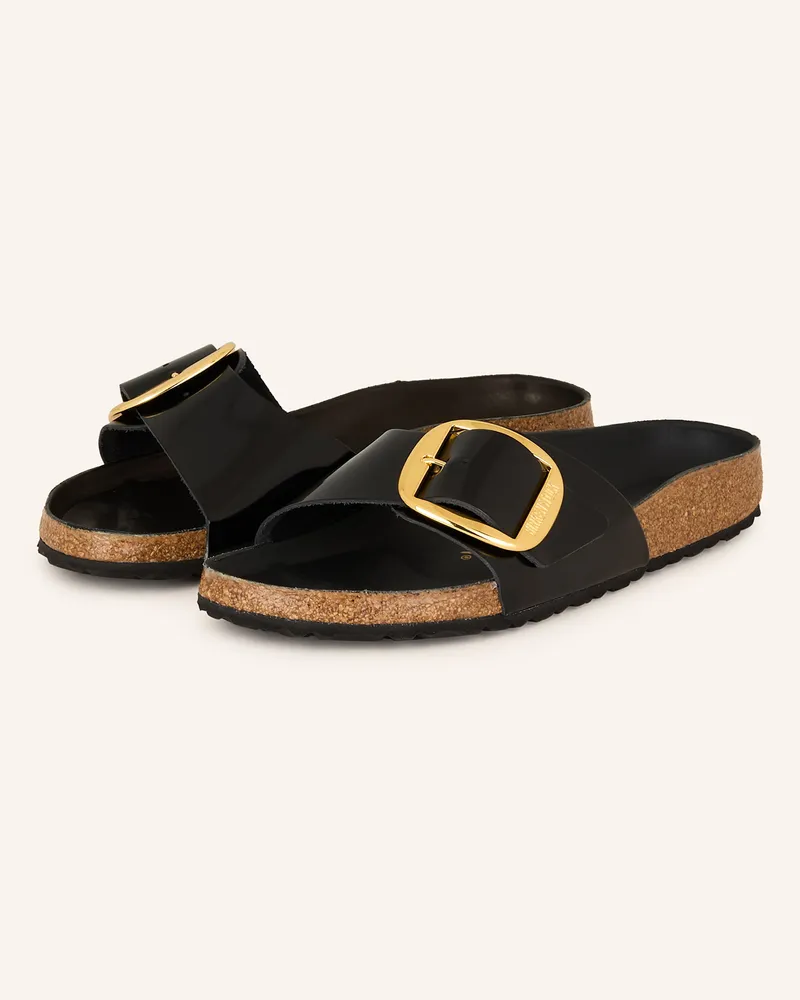Birkenstock Pantoletten Madrid Big Buckle schwarz Schwarz