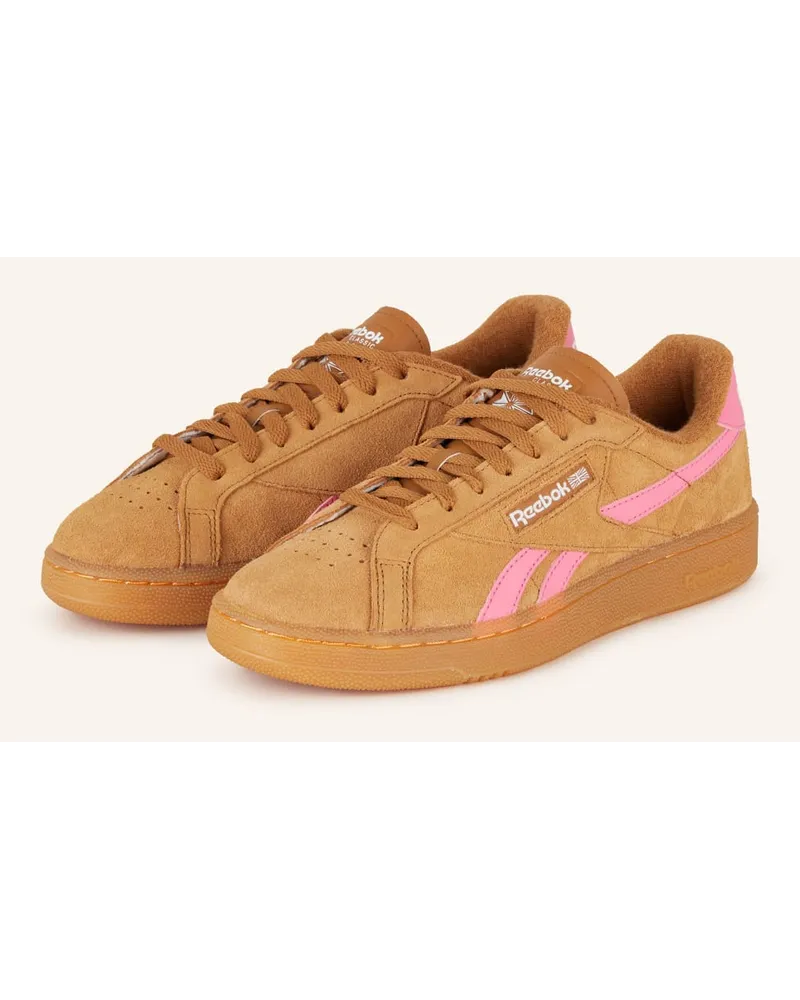 Reebok Sneaker CLUB C GROUNDS UK - CAMEL/ PINK Braun