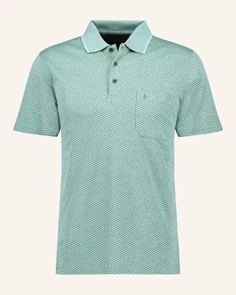 Ragman Jersey-Poloshirt aus Jacquard Mint