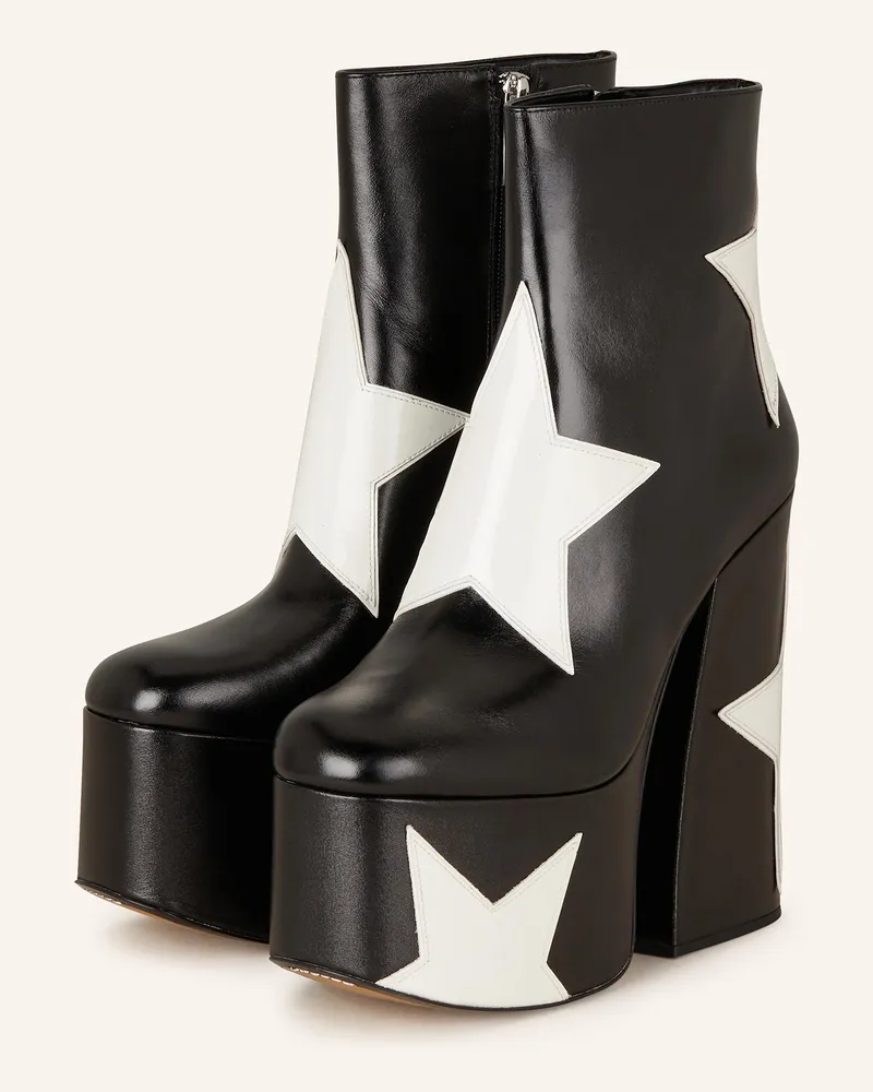 Marc Jacobs Plateau-Boots THE STAR PLATFORM KIKI ANKLE BOOT Schwarz