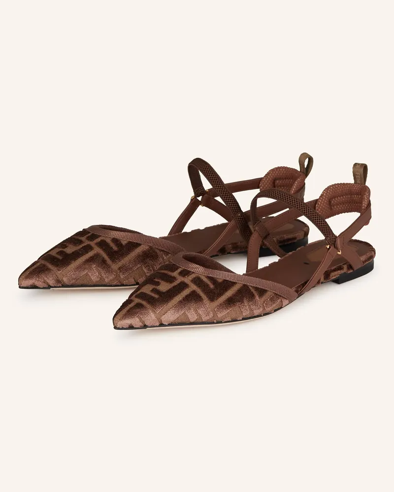Fendi Slingballerinas Colibrì Lite braun Braun