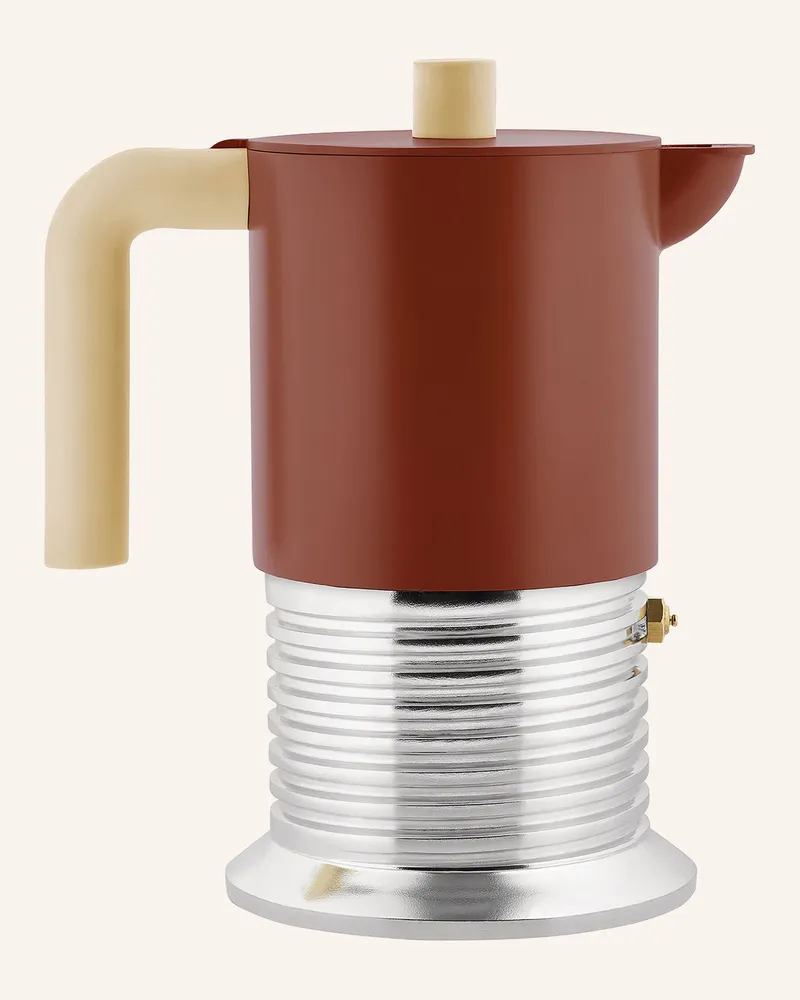 Alessi Espressokocher Vite braun Braun