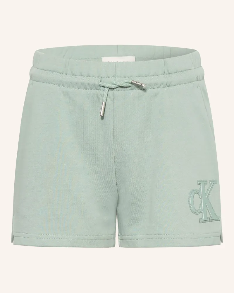 Calvin Klein Sweatshorts gruen Hellgrün