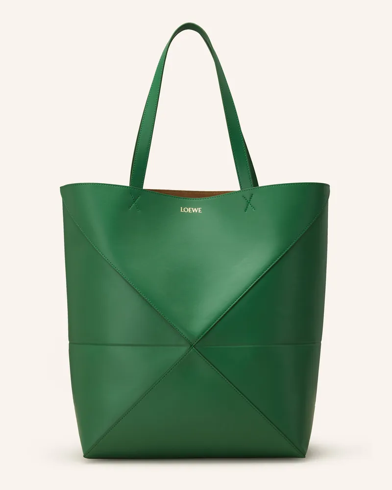 Loewe Shopper PUZZLE TOTE LARGE Grün
