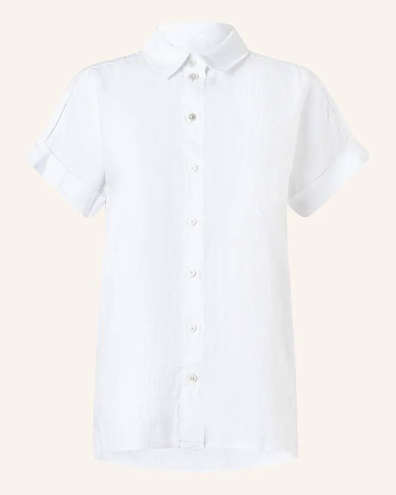 Maerz Hemdbluse Aus Leinen weiss Weiss