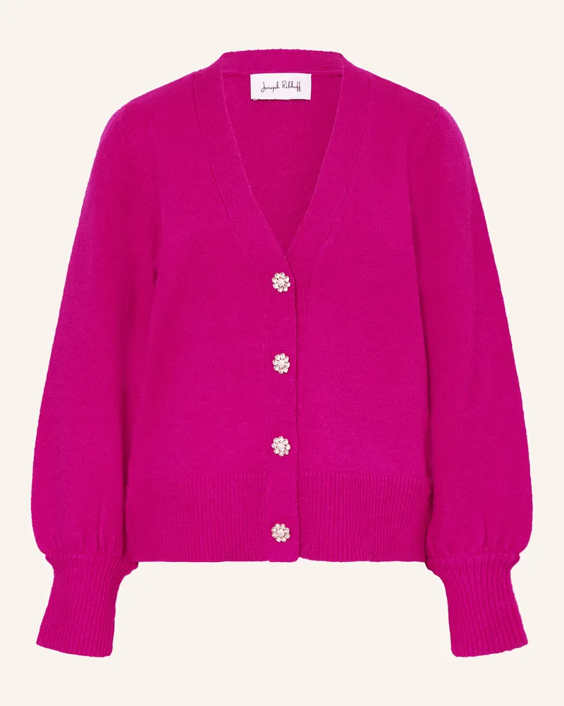 Joseph Ribkoff Strickjacke mit Schmucksteinen Fuchsia