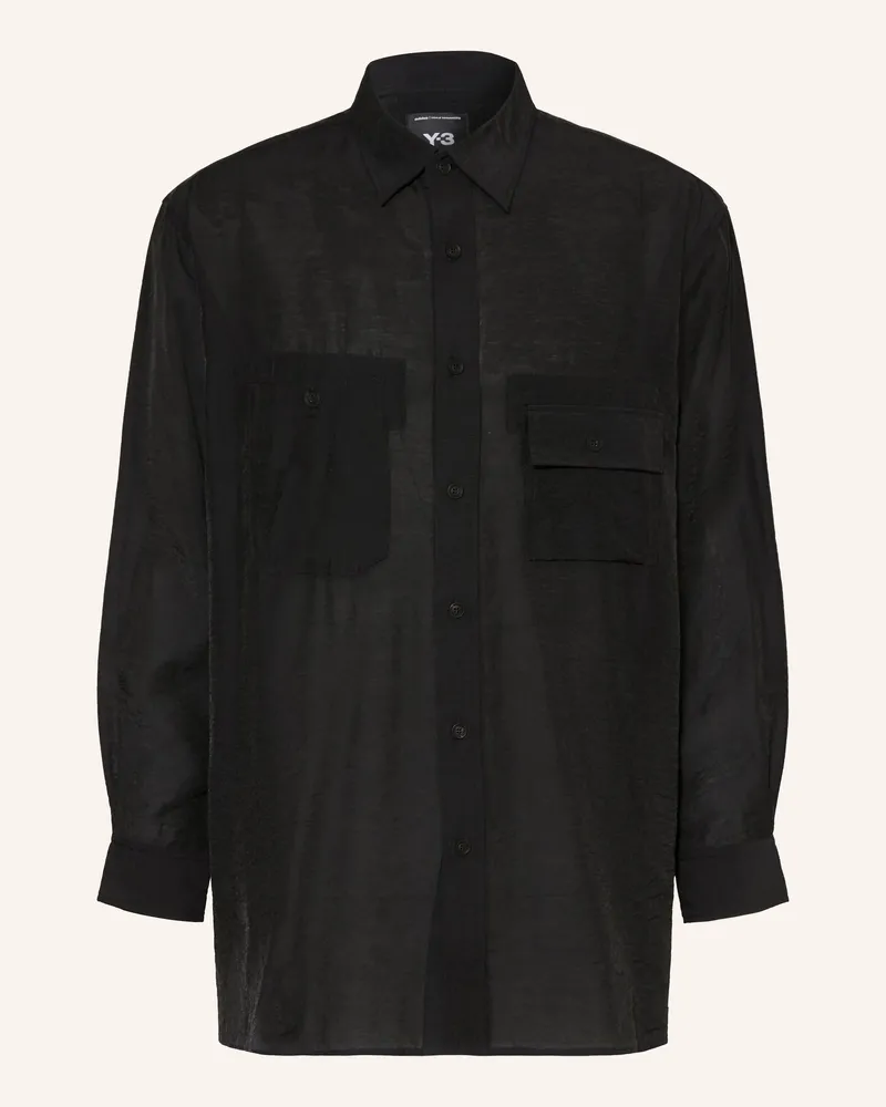 Y-3 Hemd Comfort Fit schwarz Schwarz