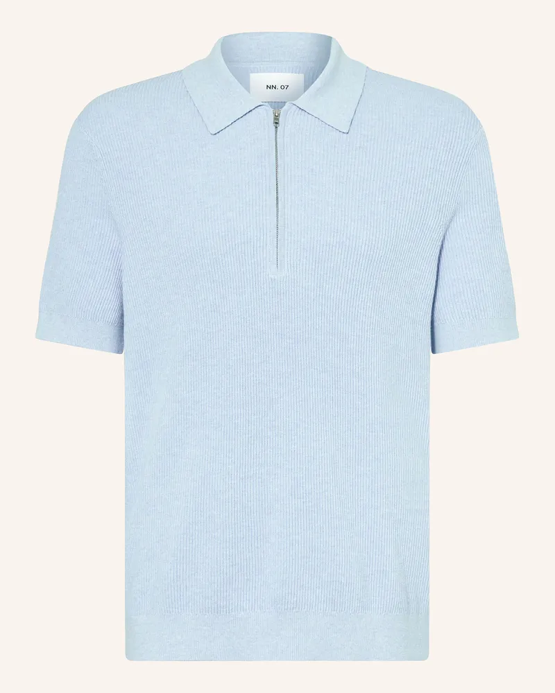 NN 07 Strick-Poloshirt HANSIE Hellblau