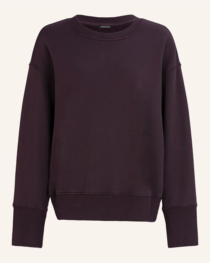 True Religion Sweatshirt Willow lila Dunkellila