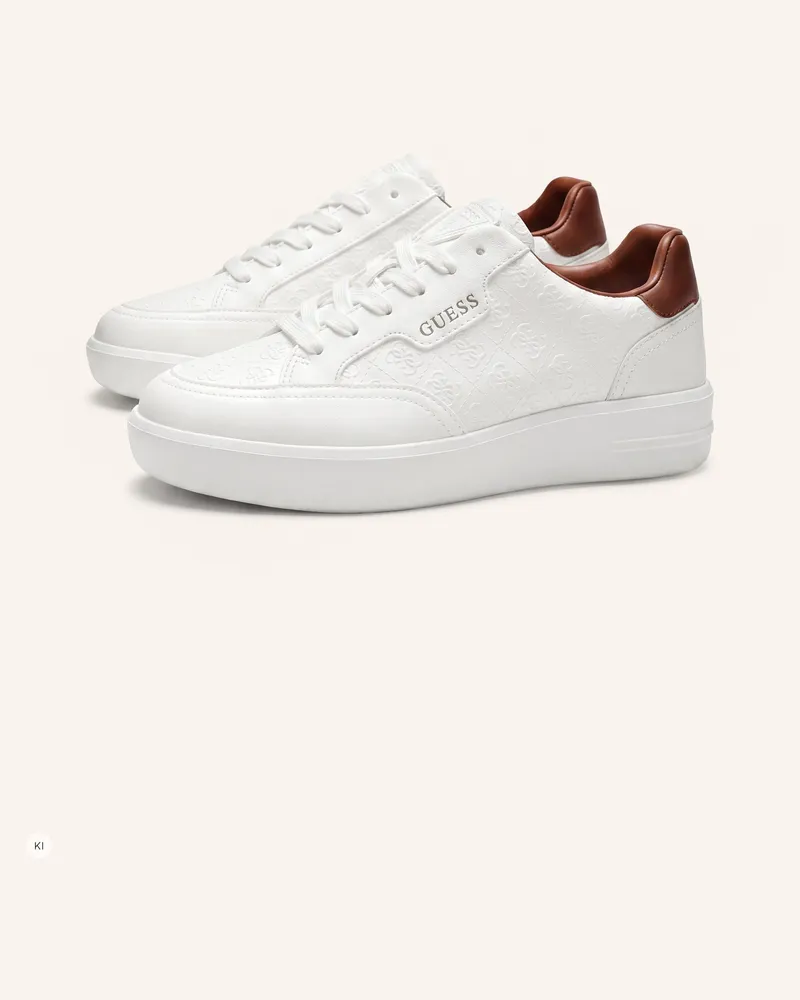 Guess Court Sneaker Yujen weiss Weiss