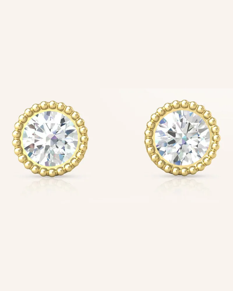 VEYNOU Ohrstecker Kate Aus 14 Karat Gelbgold Und 0,60ct. Diamanten gold Gold