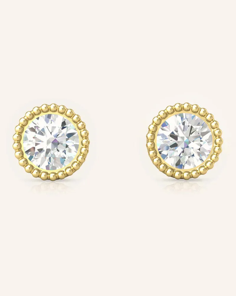 VEYNOU Ohrstecker Kate Aus 14 Karat Gelbgold Und 0,60ct. Lab-Grown Diamanten gold Gold