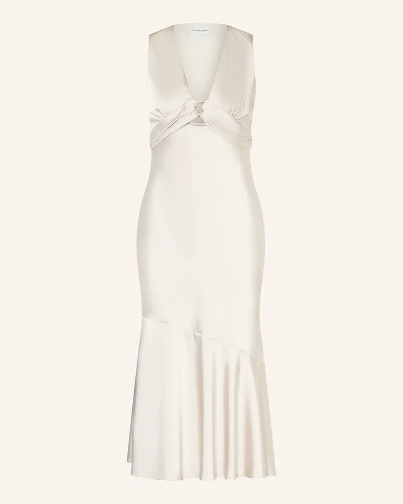 Claudie Pierlot Kleid mit Cut-out Creme