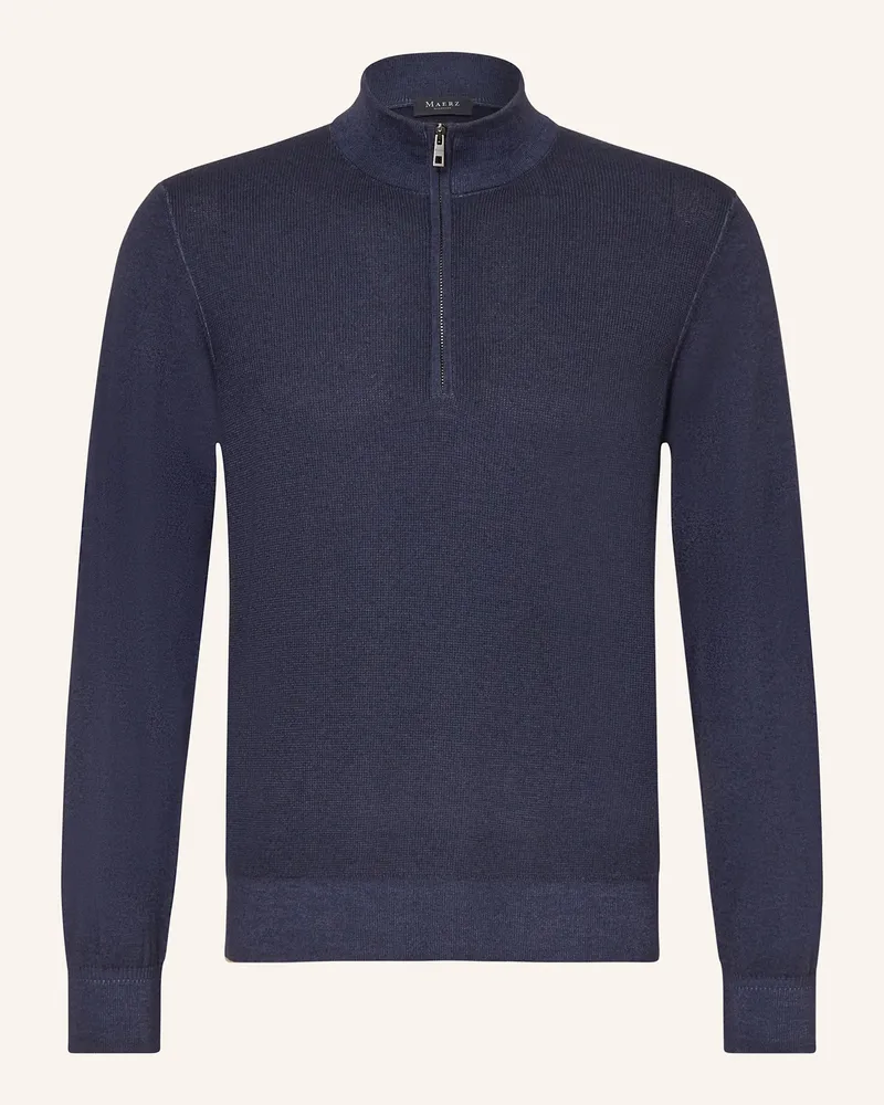 Maerz Troyer Aus Merinowolle blau Dunkelblau
