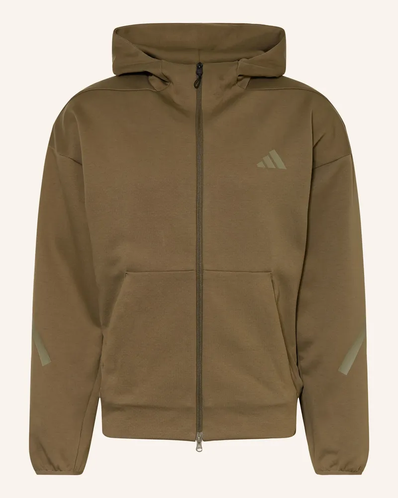 adidas Sweatjacke gruen Oliv