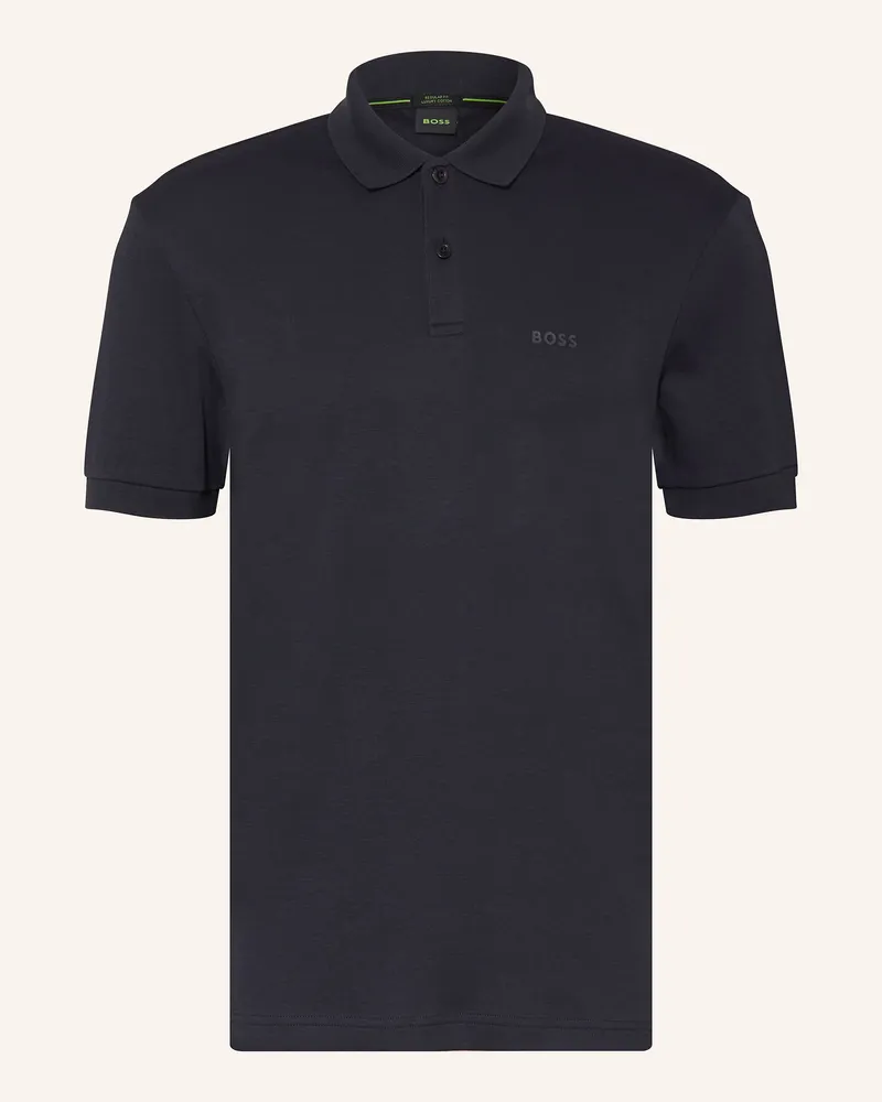 HUGO BOSS Jersey-Poloshirt PIO Regular Fit Dunkelblau