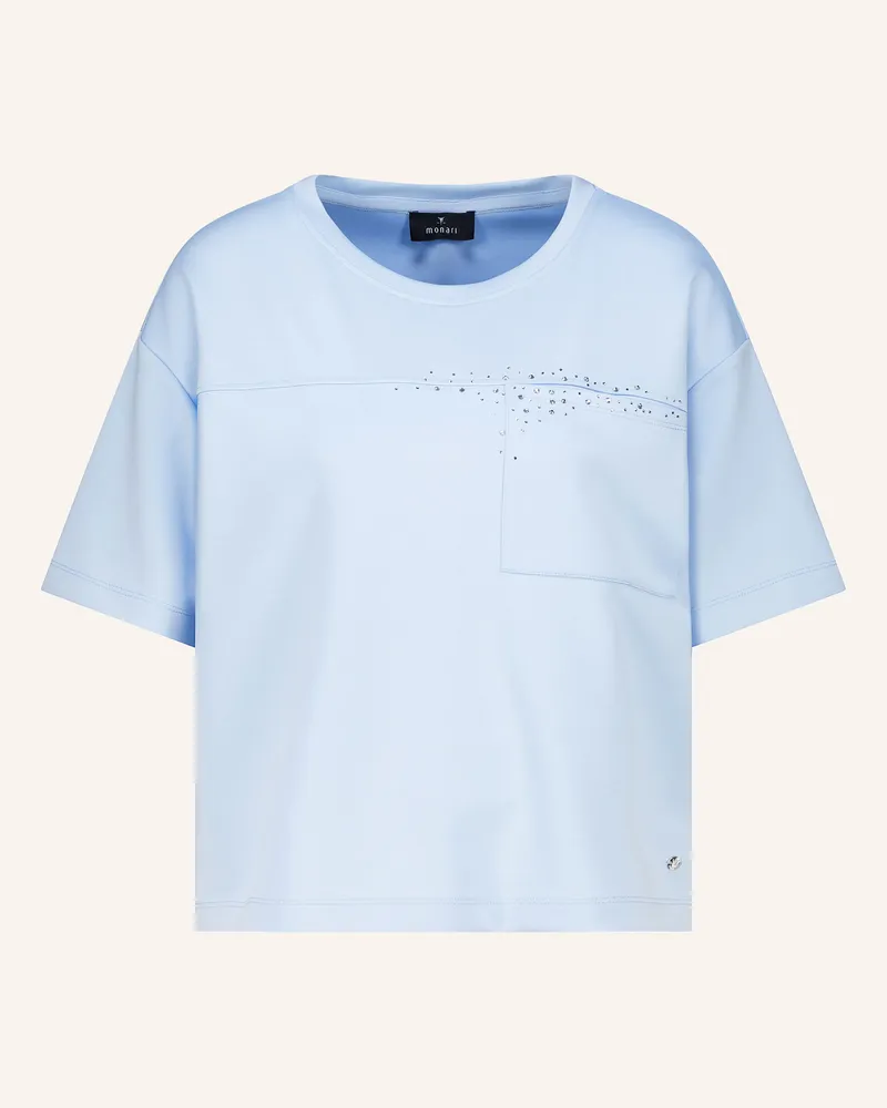 monari T-Shirt Mit Schmucksteinen blau Hellblau