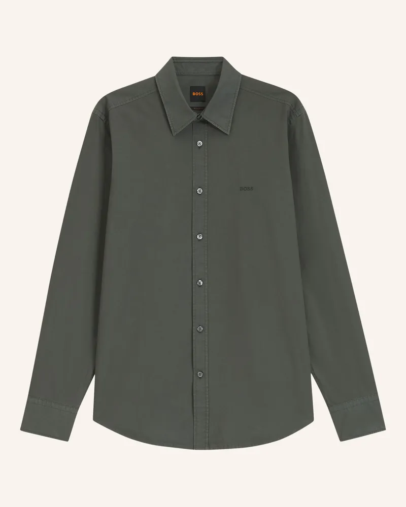 HUGO BOSS Hemd Relegant Regular Fit gruen Grün