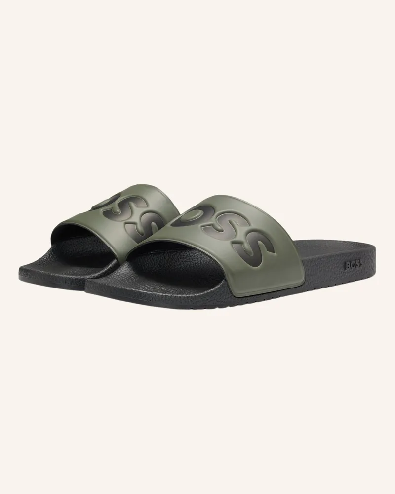 HUGO BOSS Sandale ARYEH_SLID_NPVLG Grün