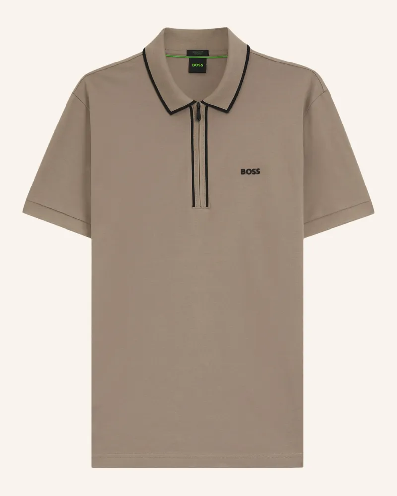 HUGO BOSS Poloshirt PHILIX TAPE Regular Fit Hellgrün