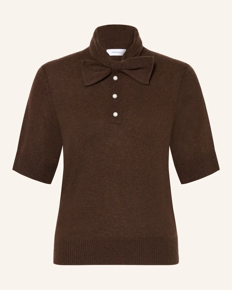 Darling Harbour Strickshirt Mit Cashmere Und Schluppe braun Dark