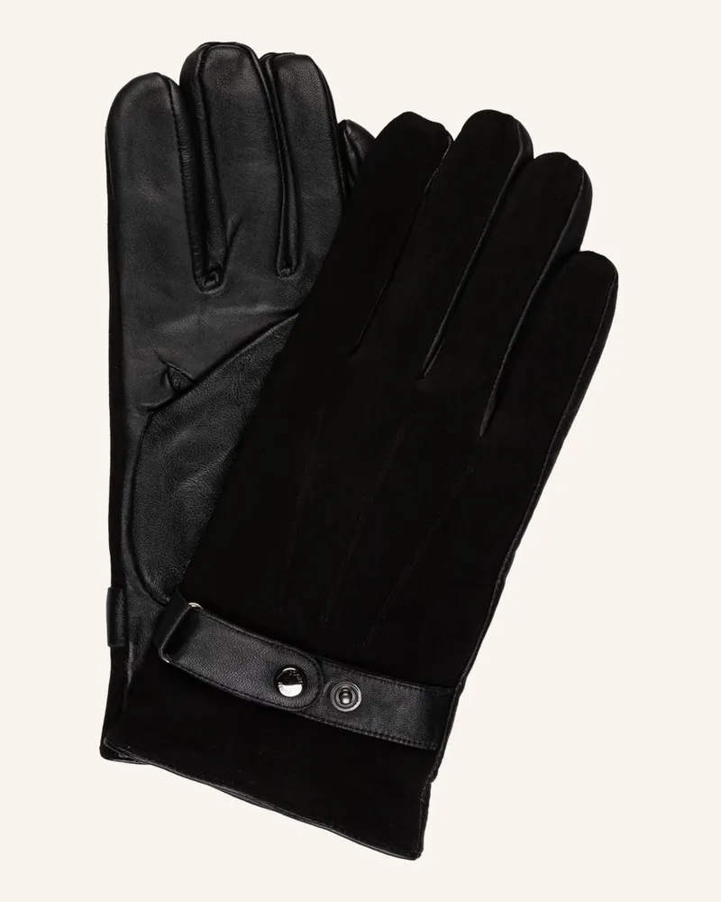 JOOP! Lederhandschuhe schwarz Schwarz